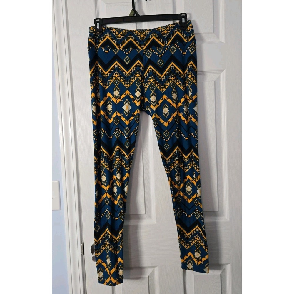 LuLaRoe One Size 2 Pair Mystery Leggings Multicolor - Picture 6 of 11
